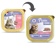 Plaisir Паштет для кошек (Лосось)